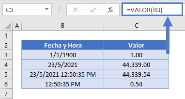 fecha hora numero de serie