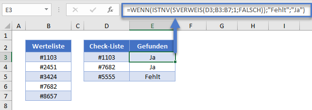 fehlende werte finden wenn sverweis istnv funktion