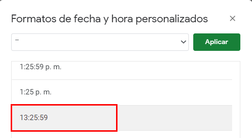 formato fecha hora agregar formato