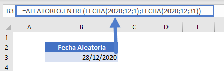 generar de fecha aleatoria