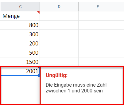 google sheets Tooltip hinzufügen 14