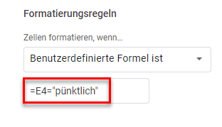 google sheets bedingte Formatierung wenn Statement Formel 1