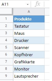 google sheets dropdown aktualisieren 2