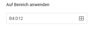 google sheets wenn Zelle beliebigen Text enthält Bereich