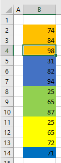 how to sort color sorted