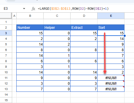 how to sort gs duplicates