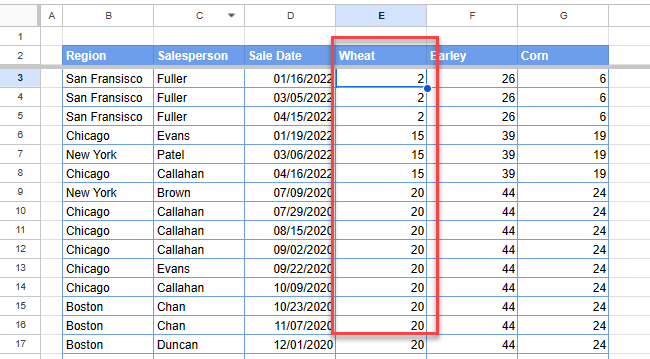 how to sort gs sort numbers