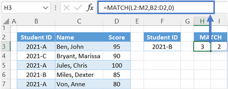 match function