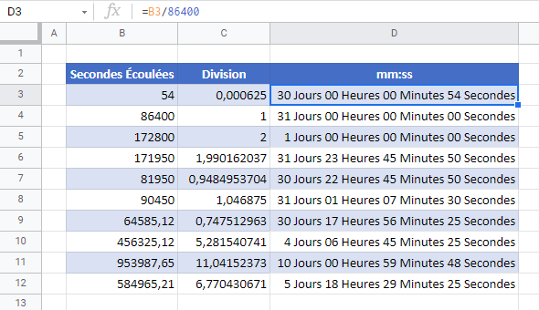 menu format additionnels texte personnalise resultat google sheets