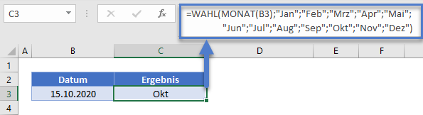 monatsname aus datum wahl funktion