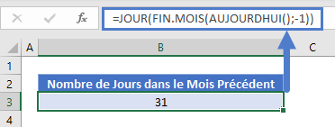 nombre jours dans mois précédent