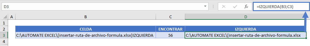 obtener ruta de nombre de archivo izquierda