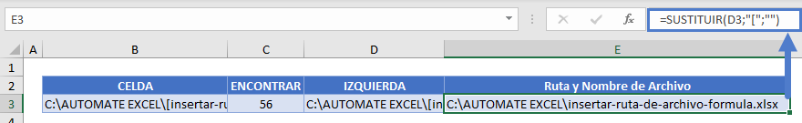 obtener ruta de nombre de archivo sustituir