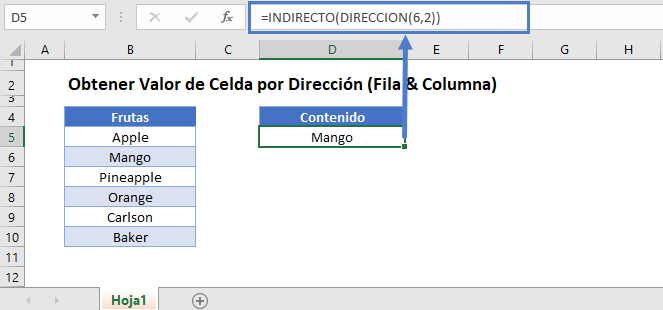 Disminución Objeción Sinis Obtener el Valor de la Celda por Dirección (Fila y Columna) - Excel y Google Sheets - Automate Excel Disminución Objeción Sinis Obtener el Valor de la Celda por Dirección (Fila y Columna) - Excel y Google Sheets - Automate Excel