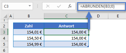 preis abrunden funktion