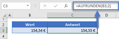 preis auf naechsten cent aufrunden