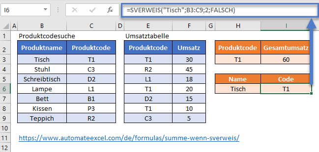 sverweis in summewenns funktion schritt2