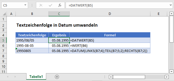 textzeichenfolge datum umwandeln hauptfunktion