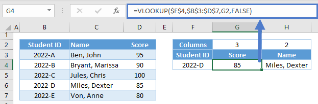 vlookup array formula columns 1