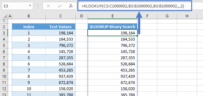 xlookup binary exact match dynamic arrays