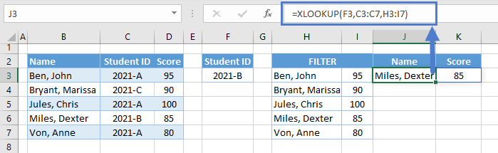 xlookup function