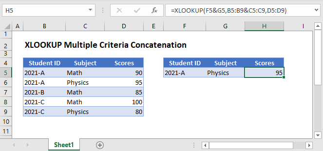 xlookup multiple criteria