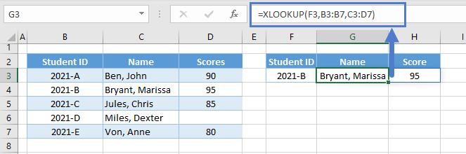 xlookup return more columns
