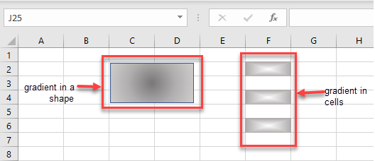 Điền Gradient Fill vào hình dạng/ ô trong Excel & Google Sheets (Add Gradient Fill to shapes/ cells): Muốn trang trí cho bảng tính của bạn thêm sinh động và thu hút hơn, Gradient Fill hoàn toàn có thể giúp bạn. Điền Gradient Fill vào hình dạng/ ô trong Excel và Google Sheets sẽ tạo ra những trải nghiệm tuyệt vời, giúp bạn hoàn thành công việc một cách dễ dàng và nhanh chóng hơn.