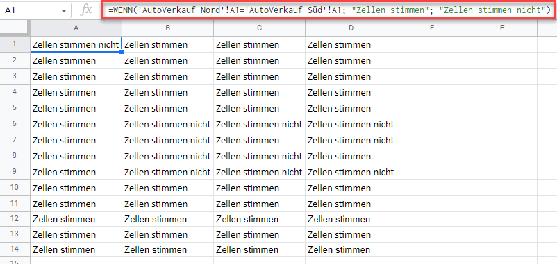 Bätter vergleiche google sheets