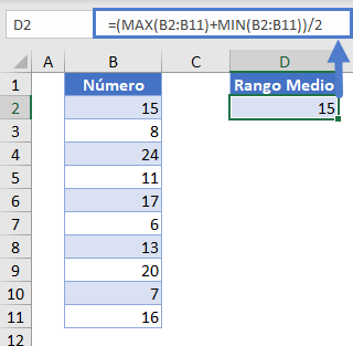 Calcular el Rango Medio