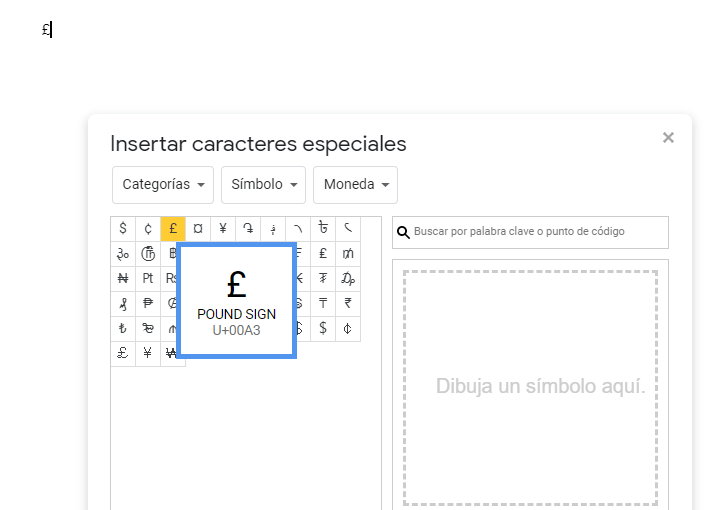 Caracteres Especiales Insertados Google Docs