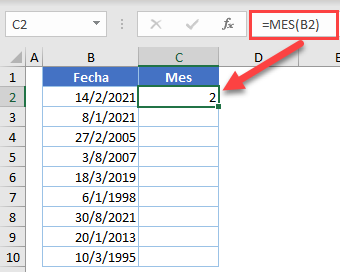 Columna Auxiliar para Ordenar Fechas por Mes en Excel