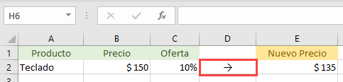 Como Insertar una Flecha-en Excel