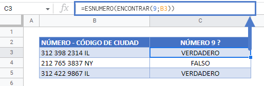 Comprobar Si Celda Contiene Número en Google Sheets