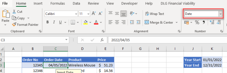 Data Validation – Date / Time Format in Excel & Google Sheets ...