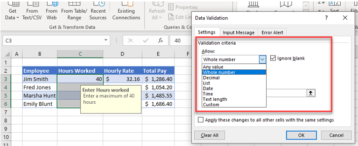 What is Data Validation in Excel and How to Use It?