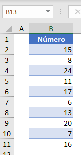 Datos para Calcular Rango Medio