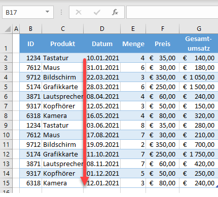 Datum sortieren chronologisch1a