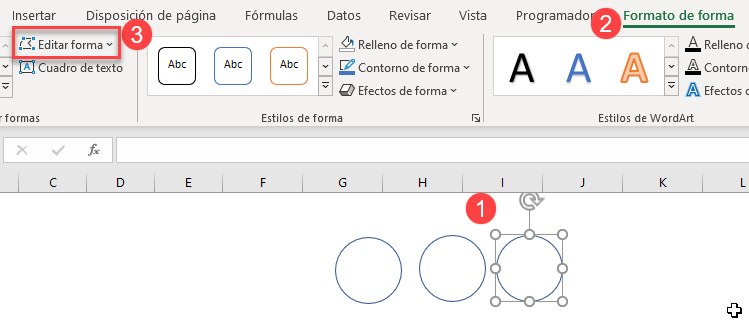 Editar Forma en Excel