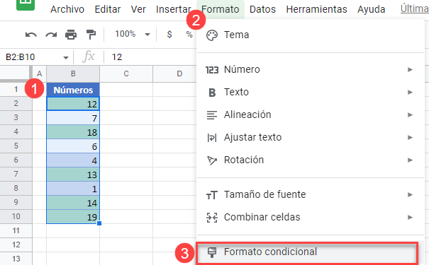 Eliminar el Formato Condicional en Google Sheets