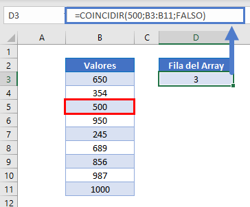 Encontrar Número en Columna Ej1 en Excel