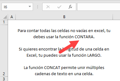 Forma Sobre Texto Transparente en Excel