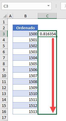 Función Aleatorio Arrastrar en Excel