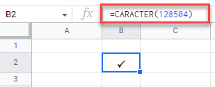 Insertar Caracter en Google Sheets