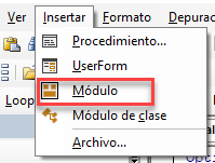 Insertar Módulo de Macros