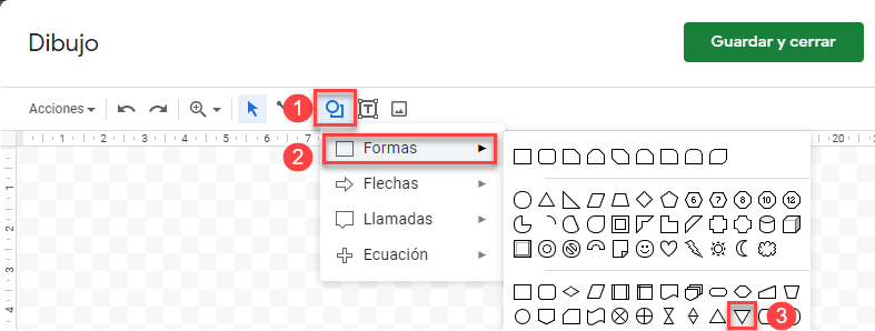 Módulo de Dibujo en Google Sheets