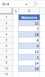 Resultado Borrar Formato Condicional en Google Sheets