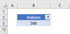 Tabla de Datos con Filtro Ok en Excel