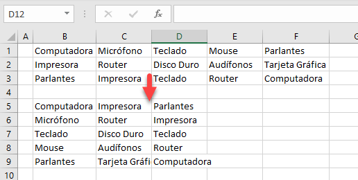 Transponer Varias Lineas Resultado