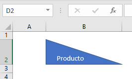 Triángulo con Texto en Excel